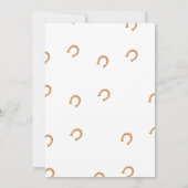 Rodeo Western Riding Cowboy Birthday Einladung (Rückseite)