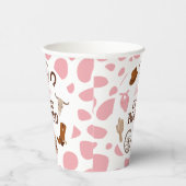 Rodeo Wild West Pink Girl Erstgeburt Pappbecher (Rechts)