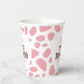 Rodeo Wild West Pink Girl Erstgeburt Pappbecher (Links)