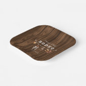 Rodeo Wild West rustic Western cowboy Birthday Pappteller (Gewinkelt)