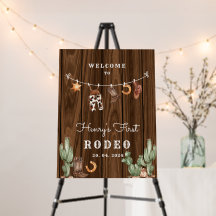 Rodeo Wild West rustikaler Western Cowboy Geburtst