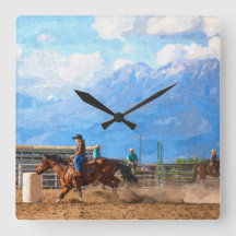 Rodeo Women's Barrel Racing Rustikaler Western
