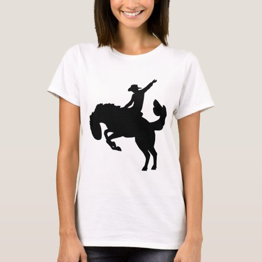 Rodeoreiter auf einem Pferd T-Shirt (Vorderseite)