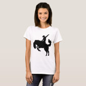 Rodeoreiter auf einem Pferd T-Shirt (Vorne ganz)