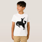 Rodeoreiter auf einem Pferd T-Shirt (Vorne ganz)