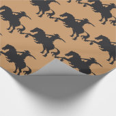 Rodeoreiter Brown Geschenkpapier (Ecke)