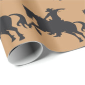 Rodeoreiter Brown Geschenkpapier (Rolleneckpunkt)