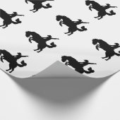 Rodeoreiter zu Pferd Geschenkpapier (Ecke)