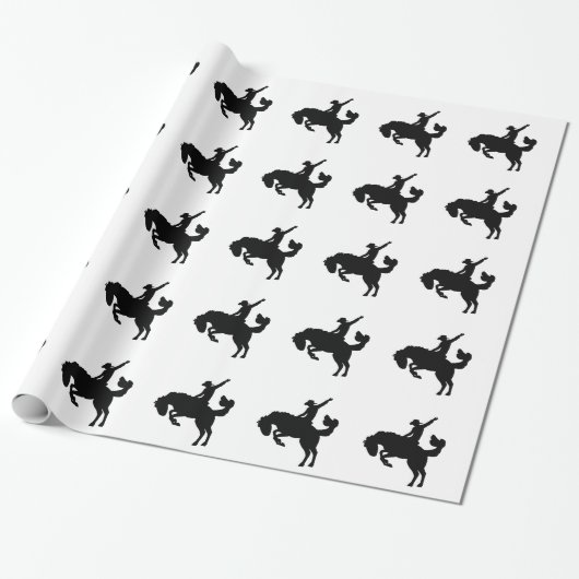 Rodeoreiter zu Pferd Geschenkpapier (Ungerollt)