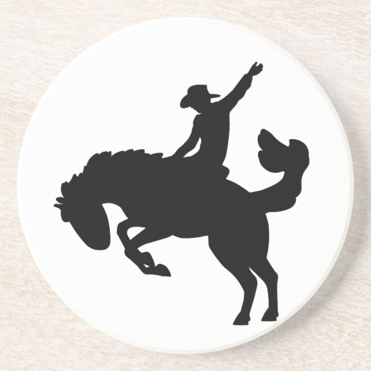 Rodeoreiter zu Pferd Getränkeuntersetzer (Vorne)