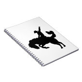 Rodeoreiter zu Pferd Notizblock (Rechte Seite)