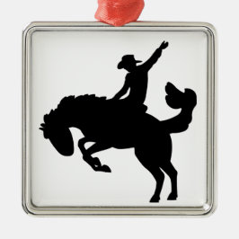 Rodeoreiter zu Pferd Ornament Aus Metall