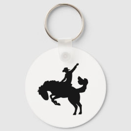 Rodeoreiter zu Pferd Schlüsselanhänger