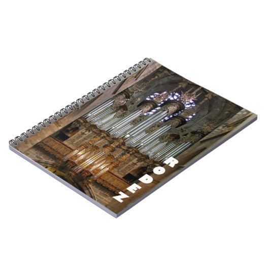 Rodez Cathedral organ notebook Notizblock (Linke Seite)