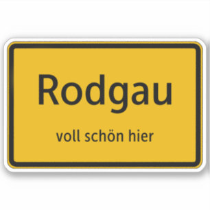 Rodgau Aufkleber Sticker Autoaufkleber