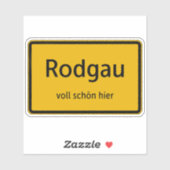 Rodgau Aufkleber Sticker Autoaufkleber (Blatt)