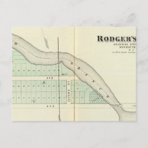 Rodger's Park, angrenzender Frühjahrssee Postkarte
