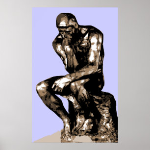 Rodin "The Thinker" - Leinwand Poster