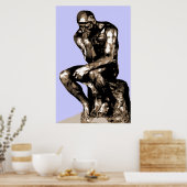 Rodin "The Thinker" - Leinwand Poster (Küche)