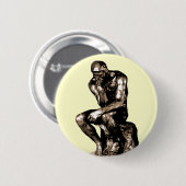 Rodin "The Thinker"- Schaltfläche Button (Vorne & Hinten)