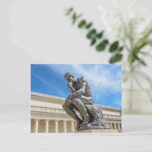 Rodin Thinker Postkarte (Stehend Vorderseite)