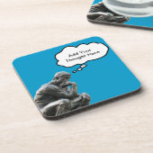 Rodins Denker - Füge deinen eigenen Gedanken hinzu Getränkeuntersetzer (Linke Seite)