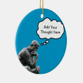 Rodins Denker - Füge deinen eigenen Gedanken hinzu Keramikornament (Rechts)