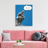 Rodins Denker - Füge deinen eigenen Gedanken hinzu Leinwanddruck (Insitu (Wohnzimmer))