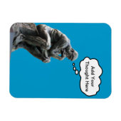 Rodins Denker - Füge deinen eigenen Gedanken hinzu Magnet (Horizontal)