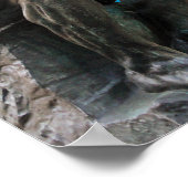 Rodins Denker-Statue - ich denke, ich werde fernse Poster (Ecke)