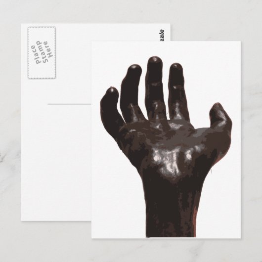 Rodin's Hand Postkarte (Vorne/Hinten)