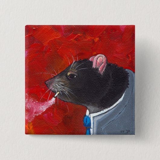 Rodney die Ratte - Geschäfts-Anzug, der Button (Vorderseite)