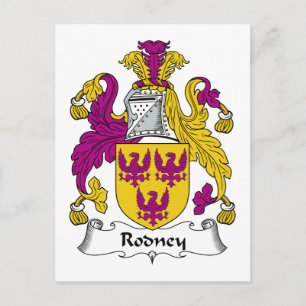 Rodney Familienwappen Postkarte