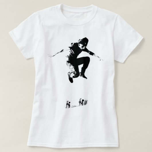 Rodney Mullen Treflip B_amp_W Graphic T-Shirt (Design vorne)