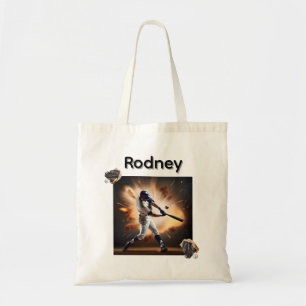 Rodney Name und Baseballbilder, Tragetasche