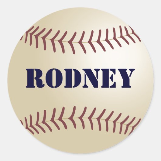 Rodney Personalisiert Baseball Stickers (Vorderseite)