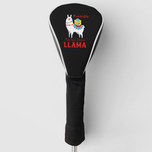 Rodolfo The Red Nosed Llama Golf Headcover (Vorderseite)