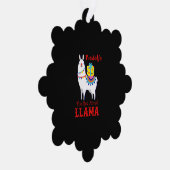 Rodolfo The Red Nosed Llama Ornament Karte (Rechts)