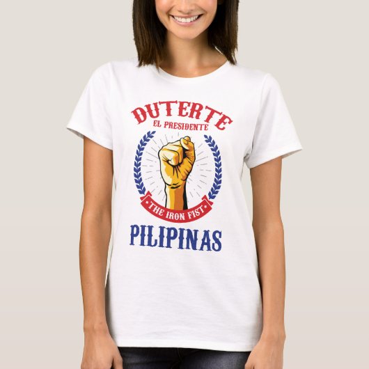 Rodrigo Duterte für Präsidenten der Philippinen T-Shirt (Vorderseite)
