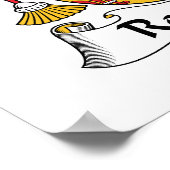 Rodrigues Familienwappen Poster (Ecke)
