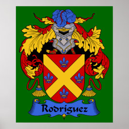 Rodriguez Coat of Arms Heraldic Print Poster