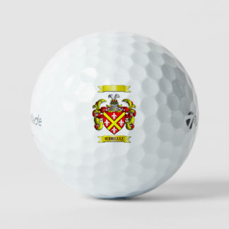 RODRIGUEZ FAMILIENNAME SCHILD UND WAPPEN GOLFBALL