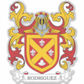 Rodriguez Familienwappen Aufkleber (Vorderseite)
