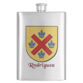 Rodriguez Heraldic Shield Flachmann (Vorderseite)