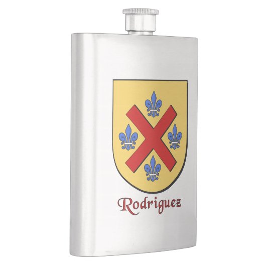 Rodriguez Heraldic Shield Flachmann (Rechts)