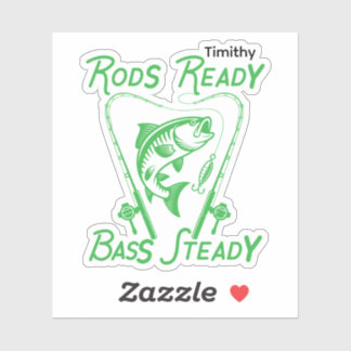 Rods Ready Bass Steady Custom SVG Graphic Aufkleber