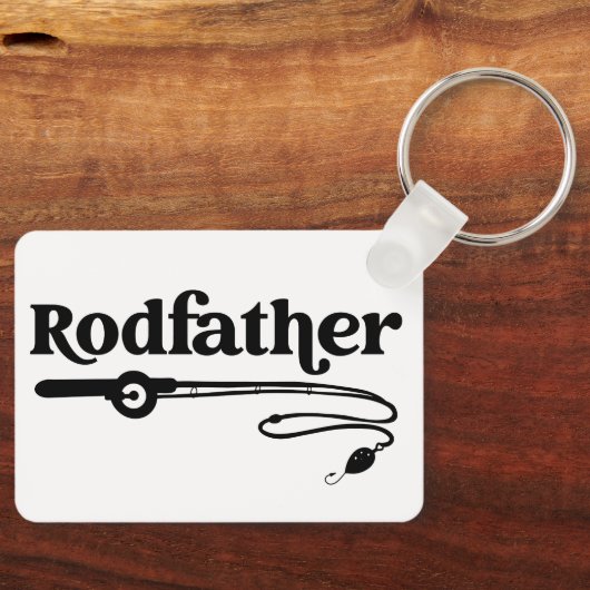 Rodvater Angelrute Väter, die Liebe zu fischen Schlüsselanhänger (Vorderseite)