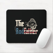 Rodvater Retro Groovy Fishing Lover Vathers D Mousepad (Mit Mouse)