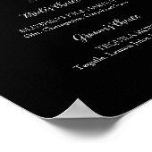 ROE Black & White Signature Drinks Unterschrift Poster (Ecke)