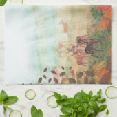 Roe Deer Capreolus capreolus in Forest Sunlight Geschirrtuch (Gefaltet)